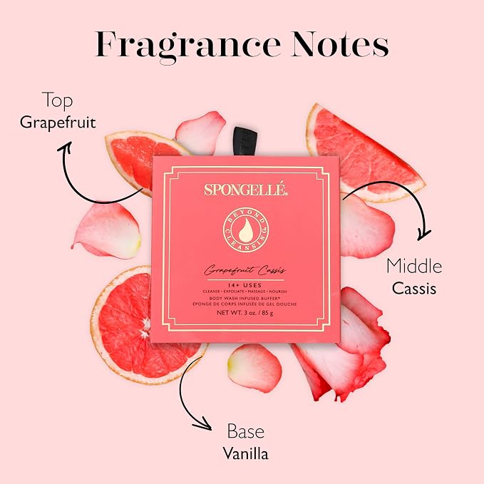Spongelle Grapefruit Cassis Wild Flower Loofah Buffer - Image 3
