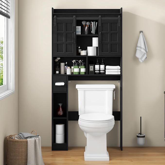 Over The Toilet Storage Cabinet, Farmhouse Storage Cabinet Over Toilet - Image 6