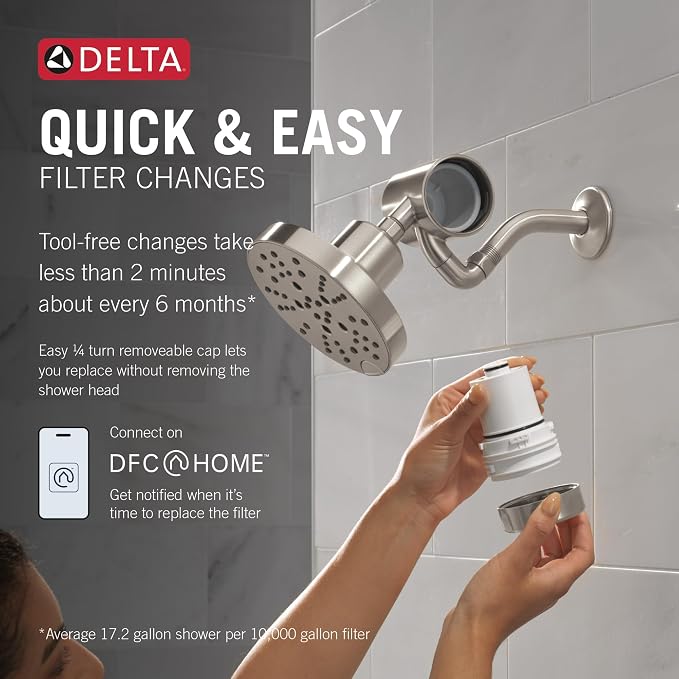 Delta Faucet Clarifi Premium Shower Filter Attachment - Image 3