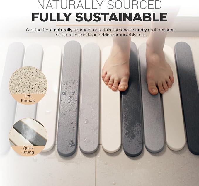 CosyVine Non-Slip Foldable Stone Bath Mats - Image 6