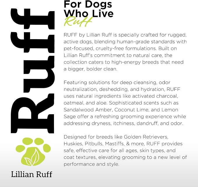 Ruff by Lillian Ruff 15:1 Concentrated Deshedding Dog Shampoo – Extra-Strength - Image 6