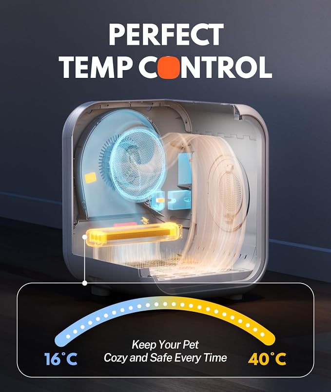 HomeRunPet Cat Dryer, 360° Efficient Automatic and Quiet Box - Image 5
