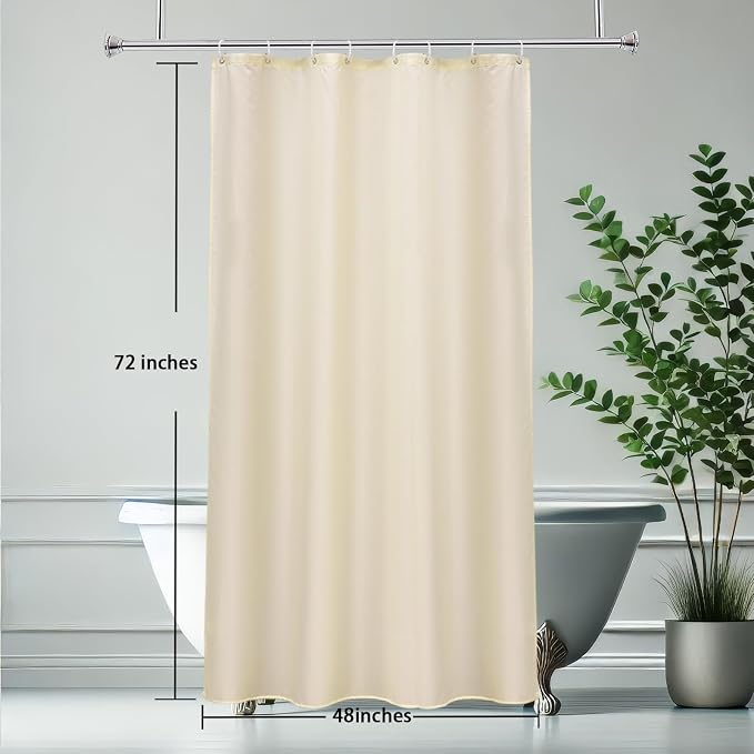 AooHome Fabric Polyester Shower Curtain, Small Size Bathroom Curtain - Image 7