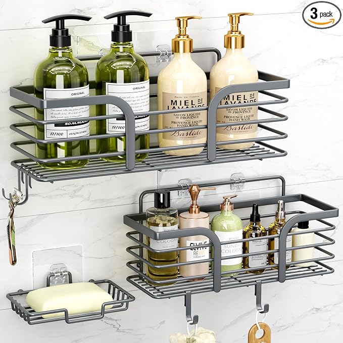 Yougai 3 Pack Shower Caddy Organizer Shelf Rack, Rustproof Corner Bathroom by Yougai