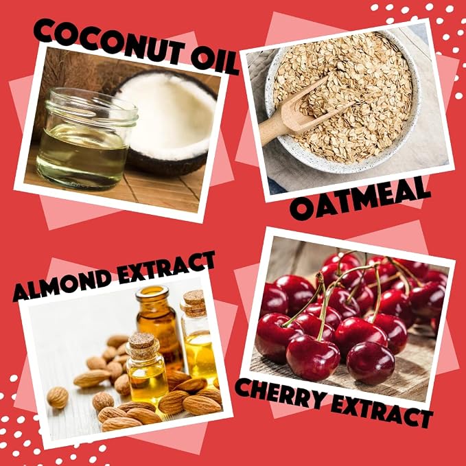 Natural Dog Shampoo, Soothing Cherry Almond Oatmeal - Image 5