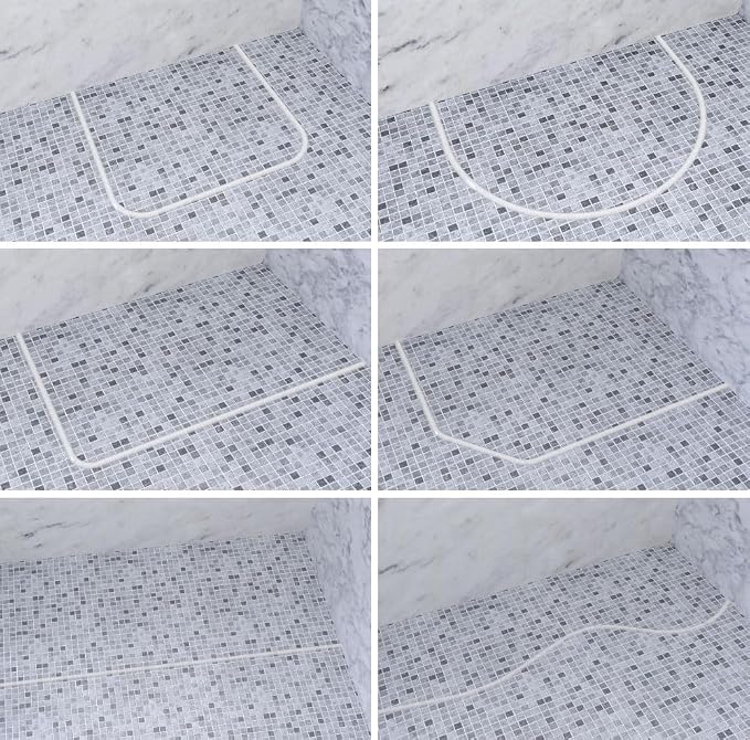 Duzzy 75 Inch Collapsible Shower Water Dam, Shower Threshold Water Stopper - Image 6