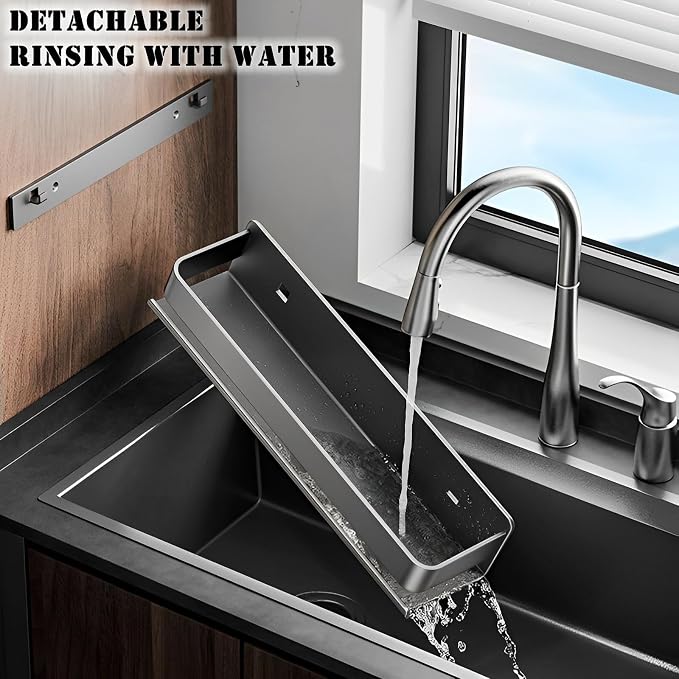Stainless Steel Detachable Floating Shelf, Nail-Free or Drilling, Floating Wall - Image 6