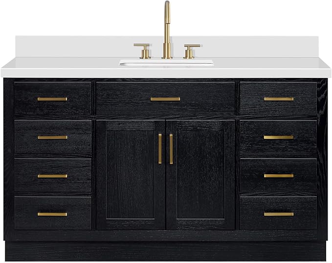 ARIEL Hepburn 61 Inch Single Rectangle Sink Bathroom Vanity - Image 11