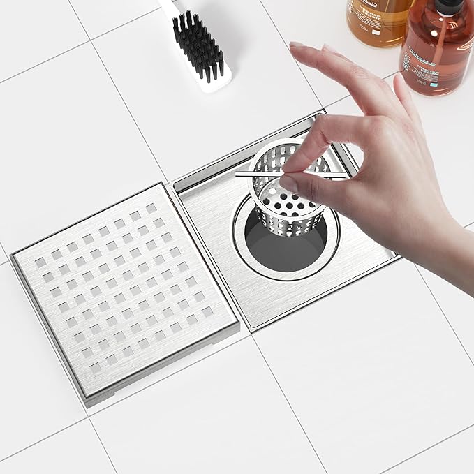Neodrain 4-Inch Square Shower Drain - Image 5