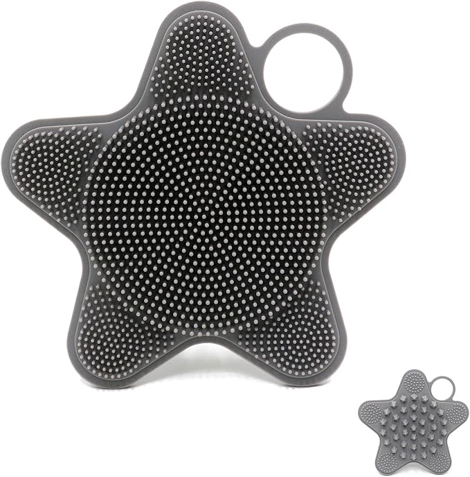 LUCKSTELLA 2 in 1 Silicone Body Scrubber, Food-Grade Silicone Body Brush by Unknown