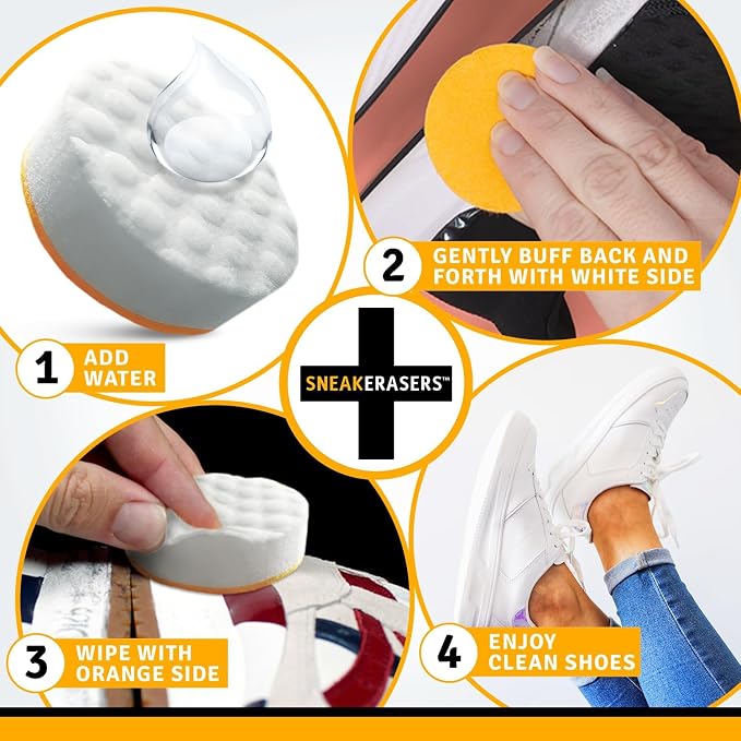 SneakERASERS Instant Sneaker Cleaner, Premium Shoe Cleaning Kit - Image 7
