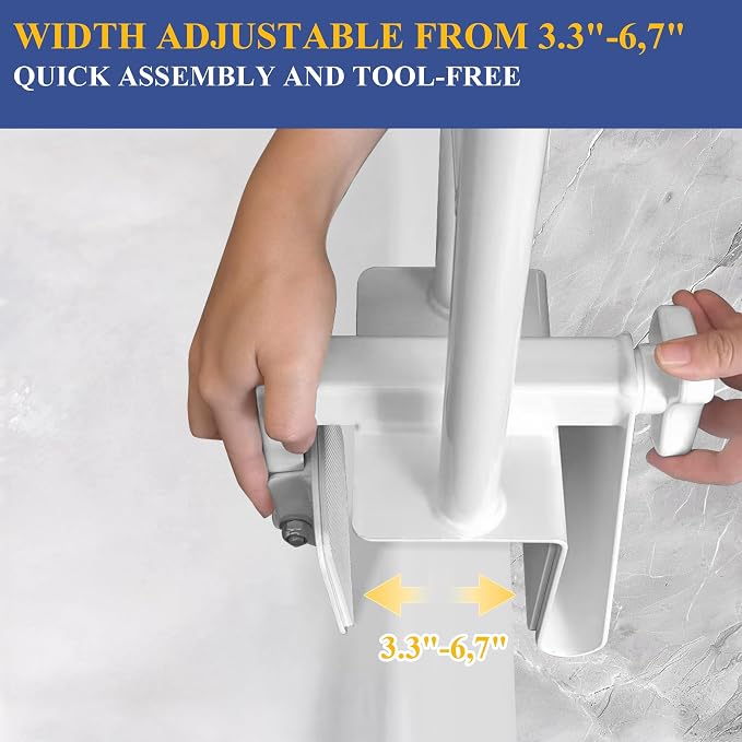 Bathtub Safety Rail Adjustable Shower Grab Bar - Image 7