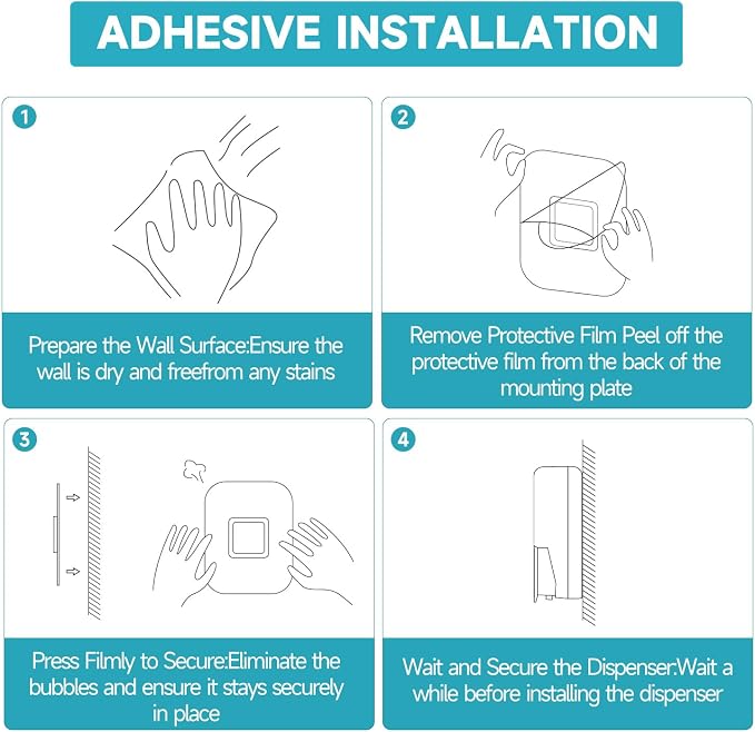 AIKE Wall Mount Liquid Soap Dispenser - Image 8