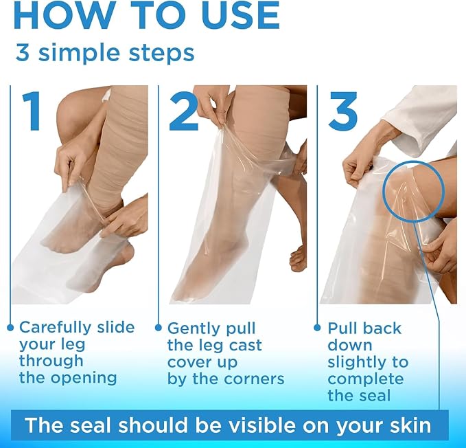 100% Waterproof Cast Covers for Shower Leg - Image 8