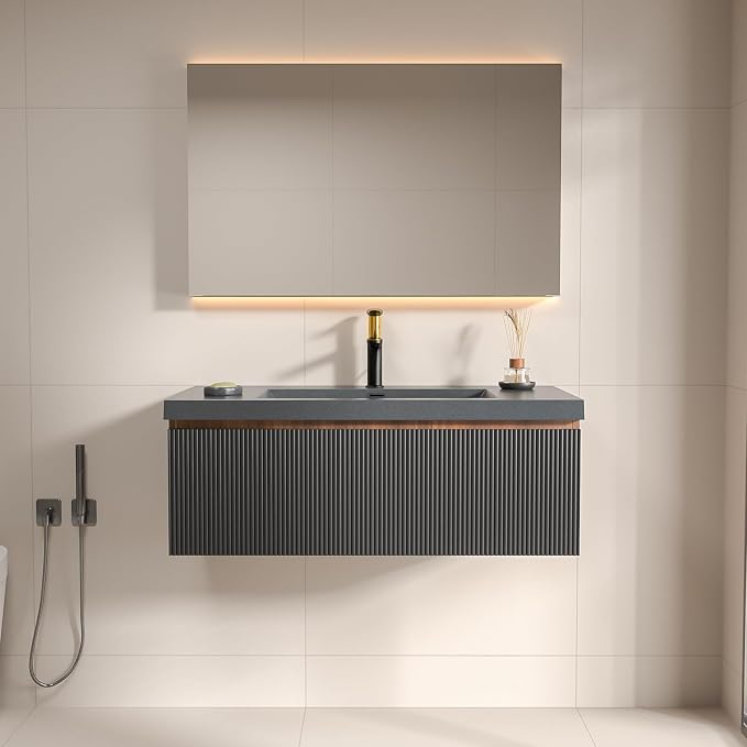 42 Inch Floating Bathroom Vanity by Runave