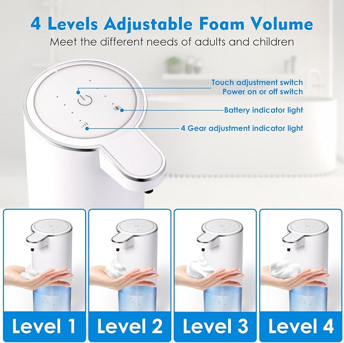 Automatic Foaming Soap Dispenser, Touchless Foam Hand Soap Dispenser - Image 3