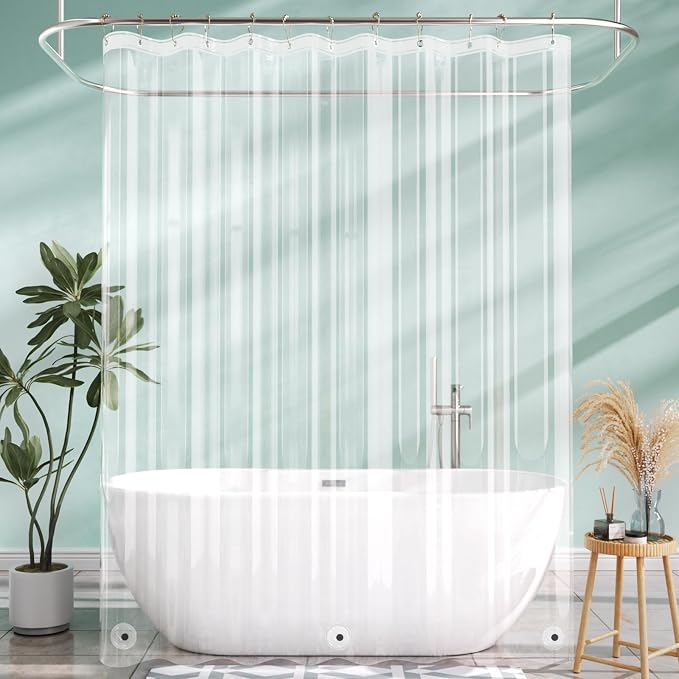 AmazerBath Long Shower Curtain Liner by AmazerBath