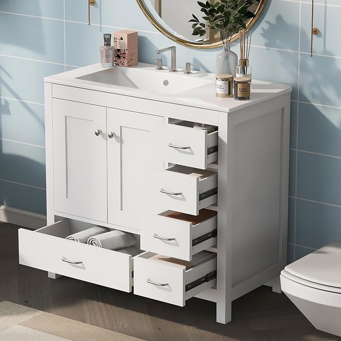 Harper & Bright Designs 36" Bathroom Vanity - Image 4