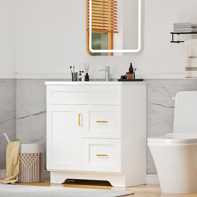 30-Inch Premium Wooden Bathroom Vanity - Image 8