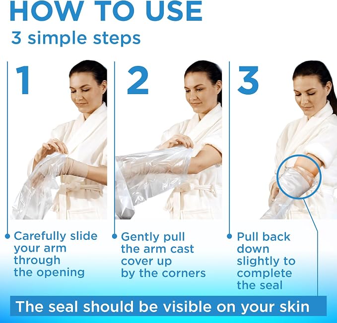 100% Waterproof Cast Covers for Shower Arm Adult - Image 8