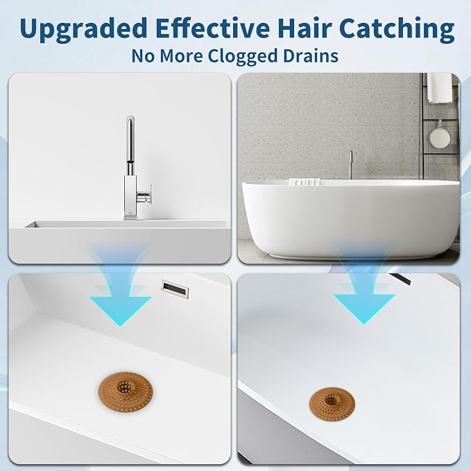 Bathtub Drain Hair Catcher, Tub Shower Drain Hair Trap/Strainer - Image 6