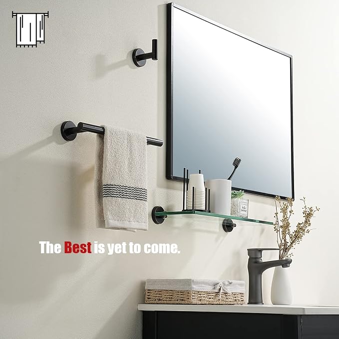 JQK Oil Rubbed Bronze Towel Bar, 12 Inch 304 Stainless Steel Thicken 0.8mm - Image 4