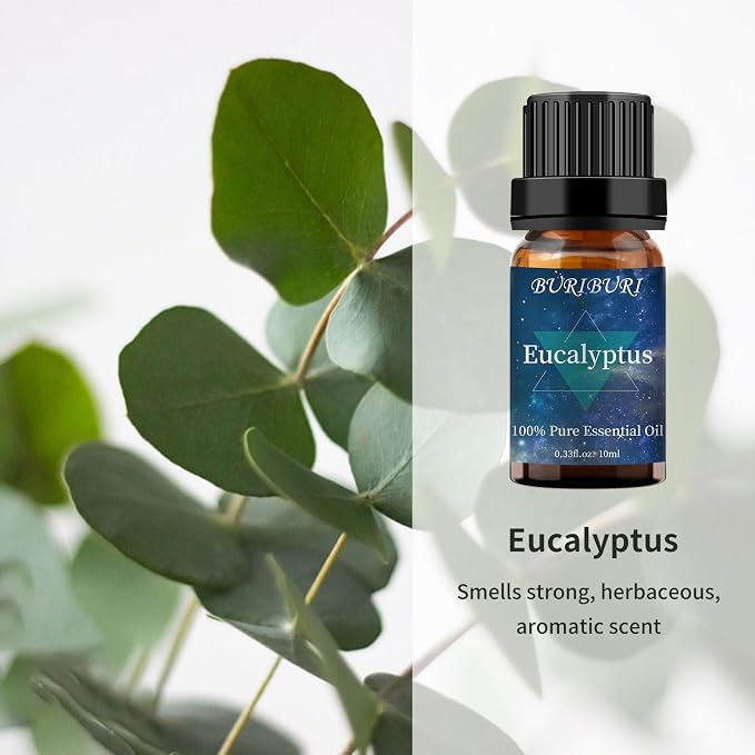 BURIBURI Eucalyptus Oil and Lavender Essential Oil Set 2 Pack, 100% Pure - Image 3