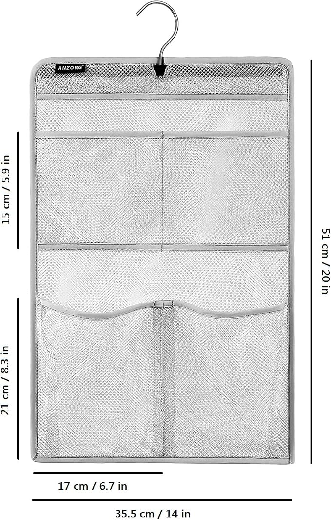 Mesh Shower Organizer Hanging Caddy Quick Dry Bathroom Storage - Image 8