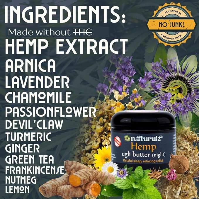 Ugli Butter Hemp Day & Night Bundle 4oz- Bundle and save! Daytime Hemp - Image 4
