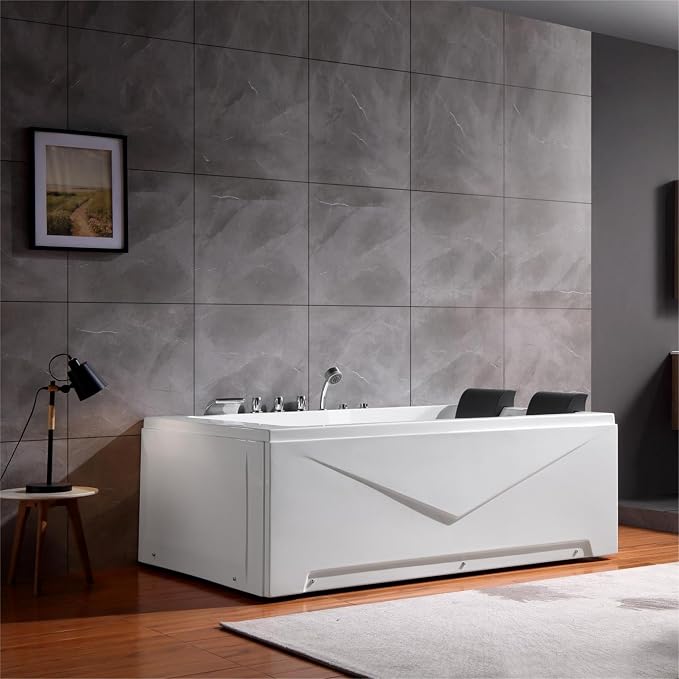 Empava 71" two Person Acrylic Whirlpool Bathtub - Image 4