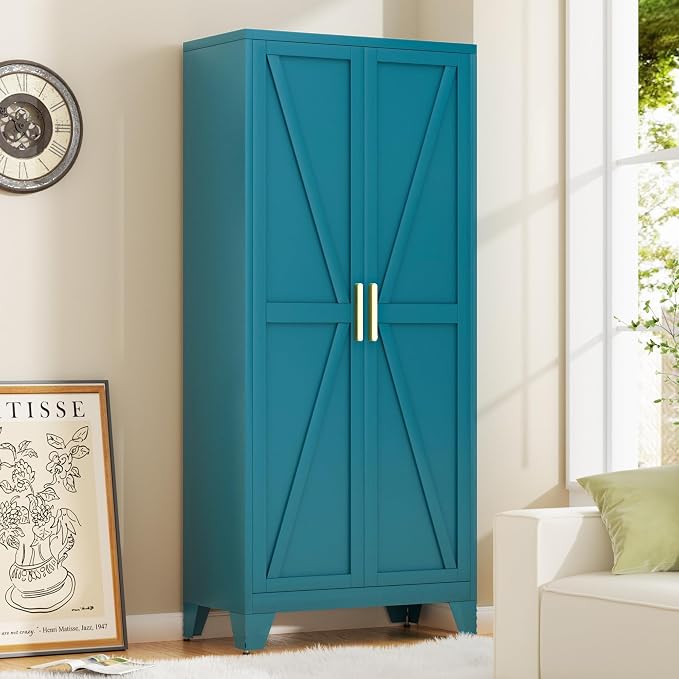 71H Tall Metal Storage Cabinet by Baborokicforyournewlife