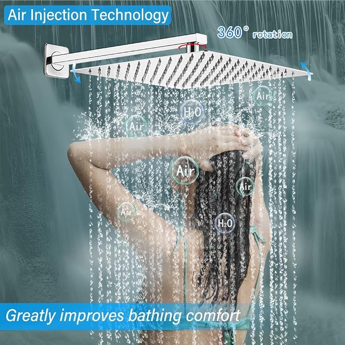 Shower Faucet Set Complete, Wall Mount Shower System - Image 3