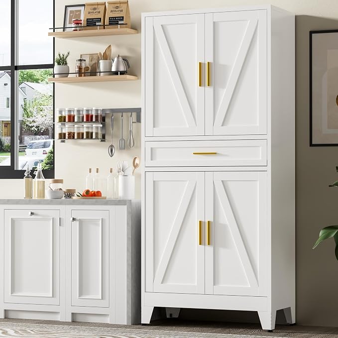 71" Tall Metal Storage Cabinet by Baborokicforyournewlife