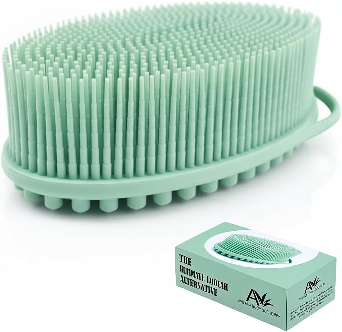 Silicone Body Scrubber for Shower by Avilana