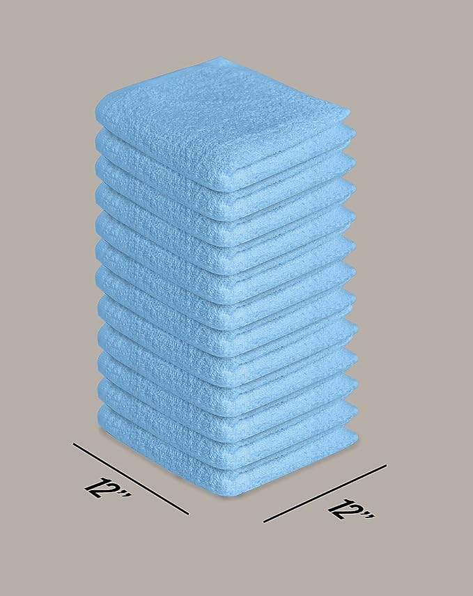 Softolle 100% Cotton Washcloths 24 Pack Soft, Highly Absorbent Washcloth - Image 3
