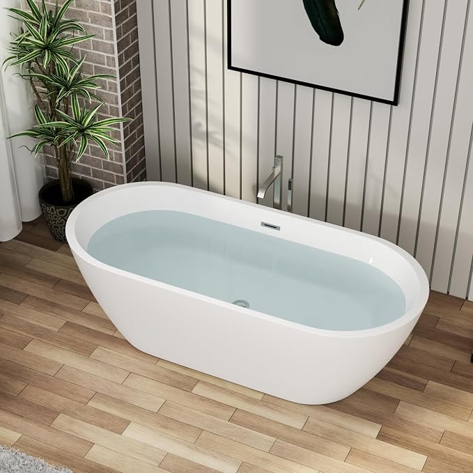 67" Acrylic Freestanding Bathtub - Image 2
