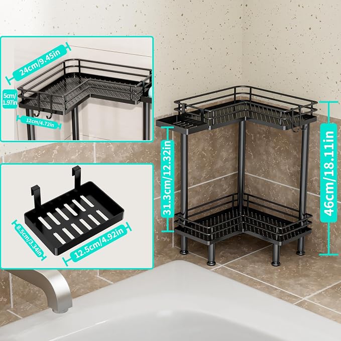 HapiRm Corner Shower Caddy Standing - Image 4