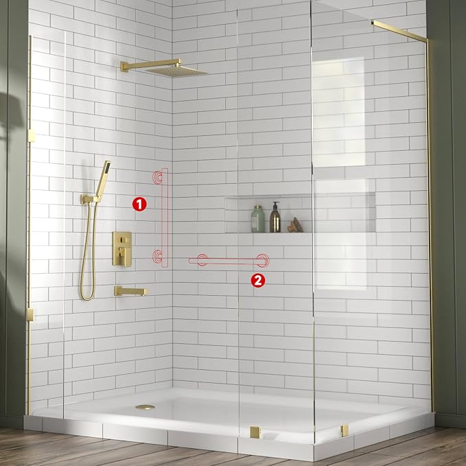 Lava Odoro Shower Grab Bar, Modern Stainless Steel Handicap Grab Bar - Image 7
