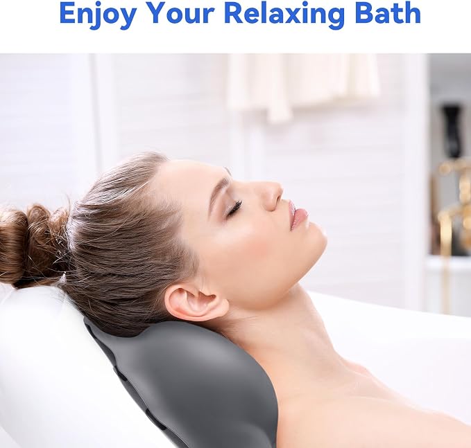 Goowin Bath Pillows for Tub, New Generation Skin-Friendly Silicone Bath Pillow - Image 8