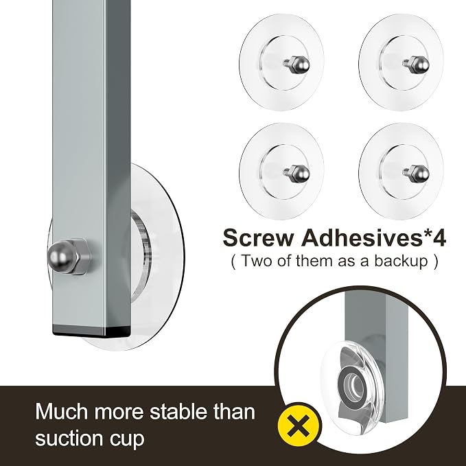 Orimade Adjustable Anti-slip Shower Caddy Overhead, Rustproof Hanging Shower - Image 6