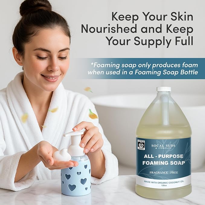 SoCal Suds & Company 128oz Certified Organic Foaming Hand & Body Wash - Image 5