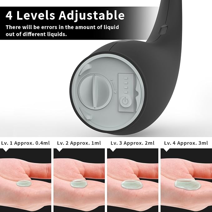 Automatic Liquid Soap Dispenser, 300ML Touchless 4 Gear Adjustable, Countertop - Image 4