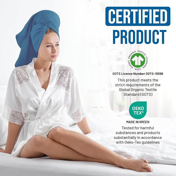 TOWELTIQUE- Organic Cotton Luxury Bath Towels Pack of 4 GOTS & Oeko- TEX - Image 3