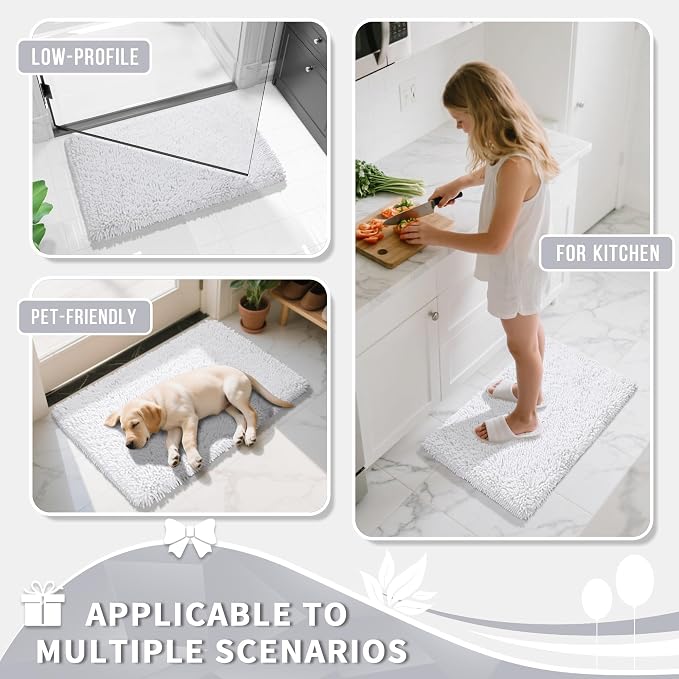 Yimobra Long Bathroom Rugs Runner 60x24 Inch, Extra Thick Soft Absorbent - Image 7
