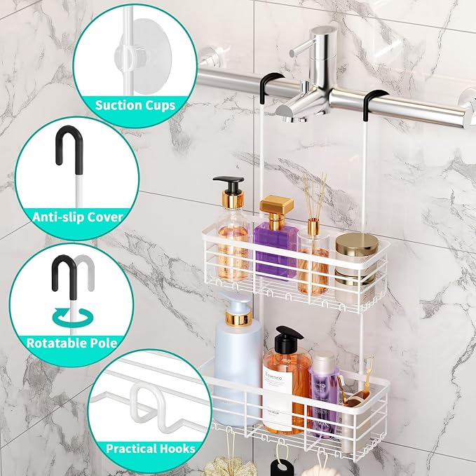 HapiRm Hanging Shower Caddy Organizer - Image 2