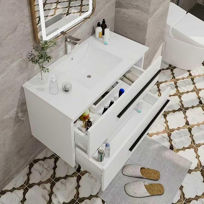 36" Designer Floating Bathroom Vanity - Image 5