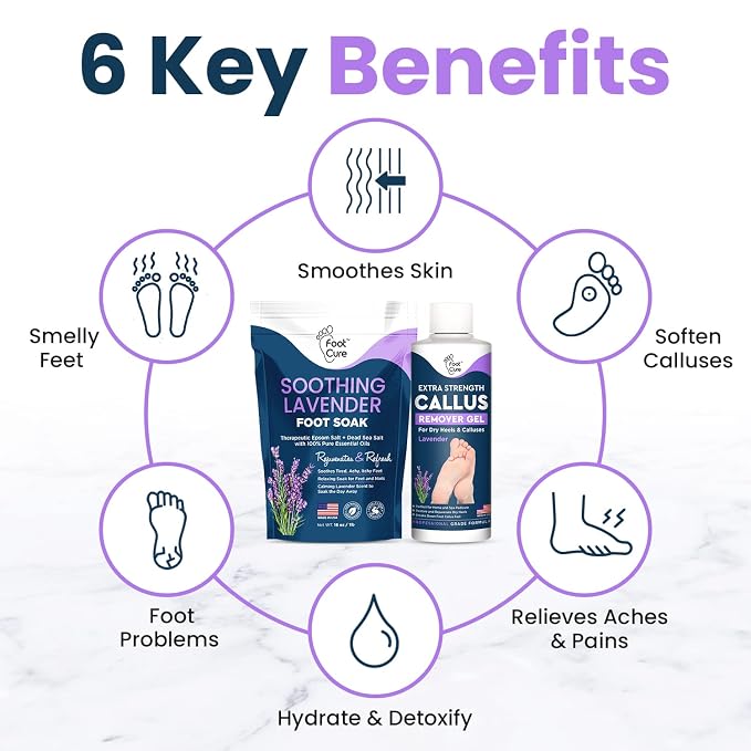 Lavender Foot Soak & Callus Remover Gel Kit - Image 4