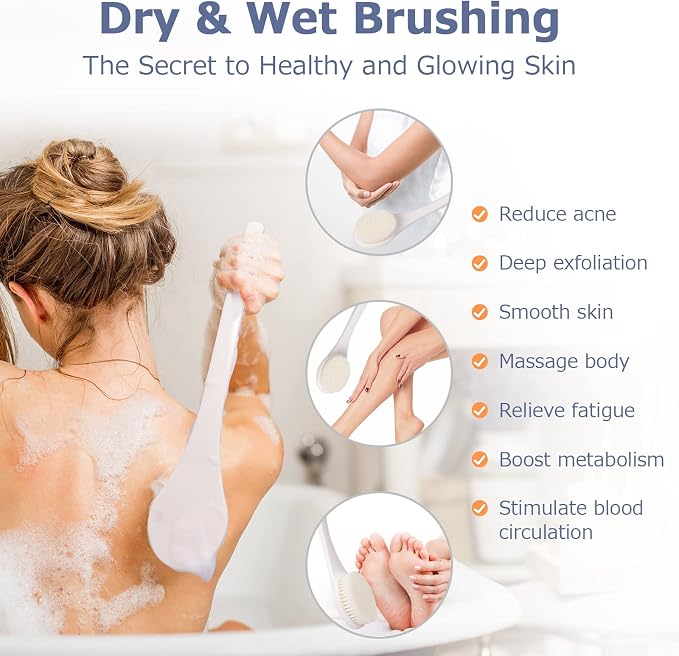 VANZAVANZU Shower Brush, Bath Body Brush - Image 6