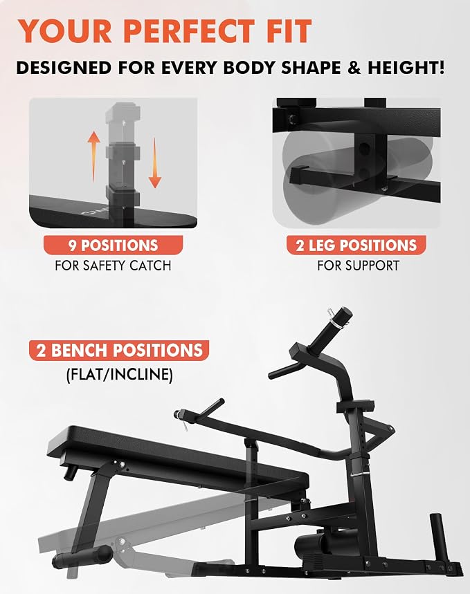 GMWD Chest Press Machine, 1050LBS Bench Press Machine - Image 7