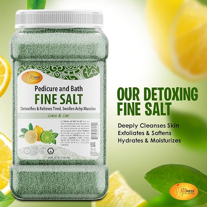 SPA REDI - Detox Foot Soak Pedicure and Bath Fine Salt, Lemon and Lime - Image 6